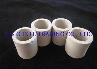 Ceramiczne Pall Ring Tower Pakowanie Ceramiczne losowe pakowanie w adsorbujących kolumnach