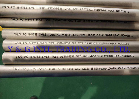ASTM B338 Standard Seamless Titanium Tube z zanieczyszczeniem 0,1%