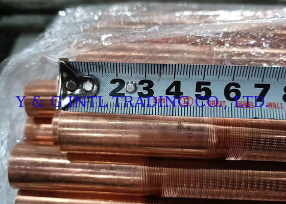 KL Fin Type Heat Exchanger Cupro Nickel Fined Tube In Silver With Bare Tube Copper Nickel Alloy (Płyn miedzianikowej i niklu)